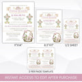 editable religious Easter brunch event invitations